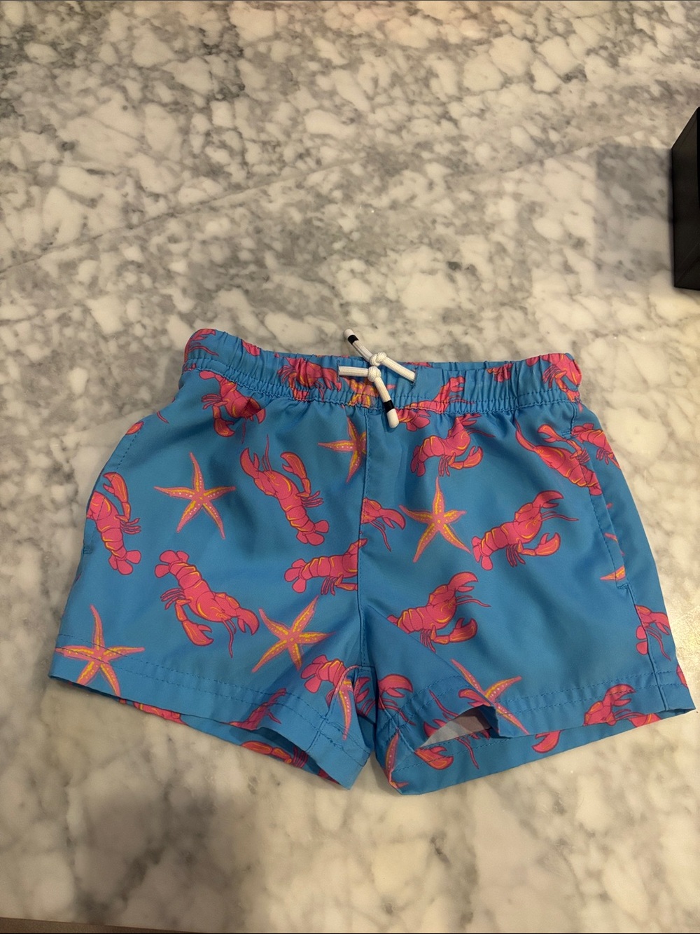 maamgic Toddler boy Swim Trunks w Compression Liner 4-Way Stretch Bathing Suit